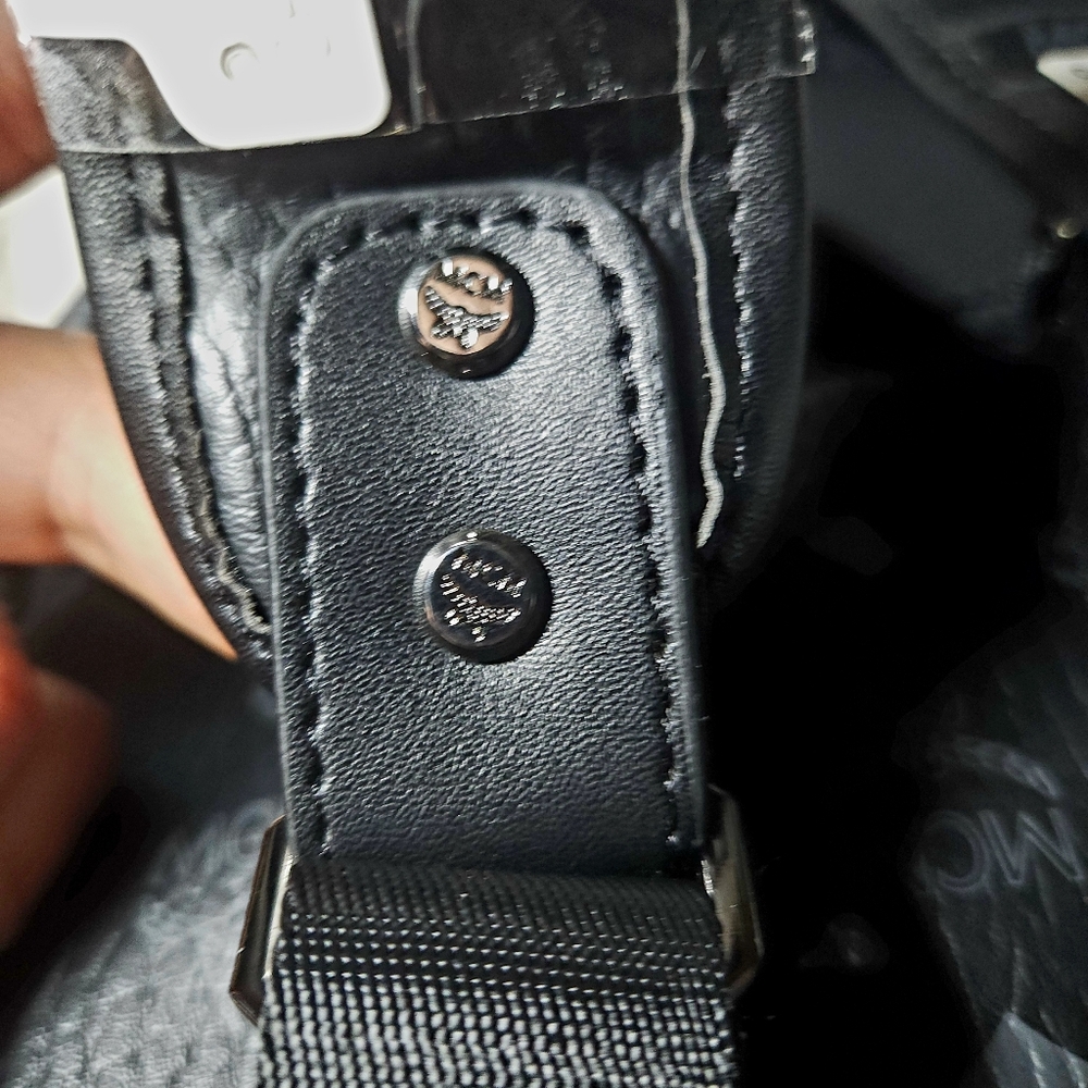 MCM stark Studded Backpack Nwt Still Has Blue  Protective Film Never Used - Picture 7 of 12